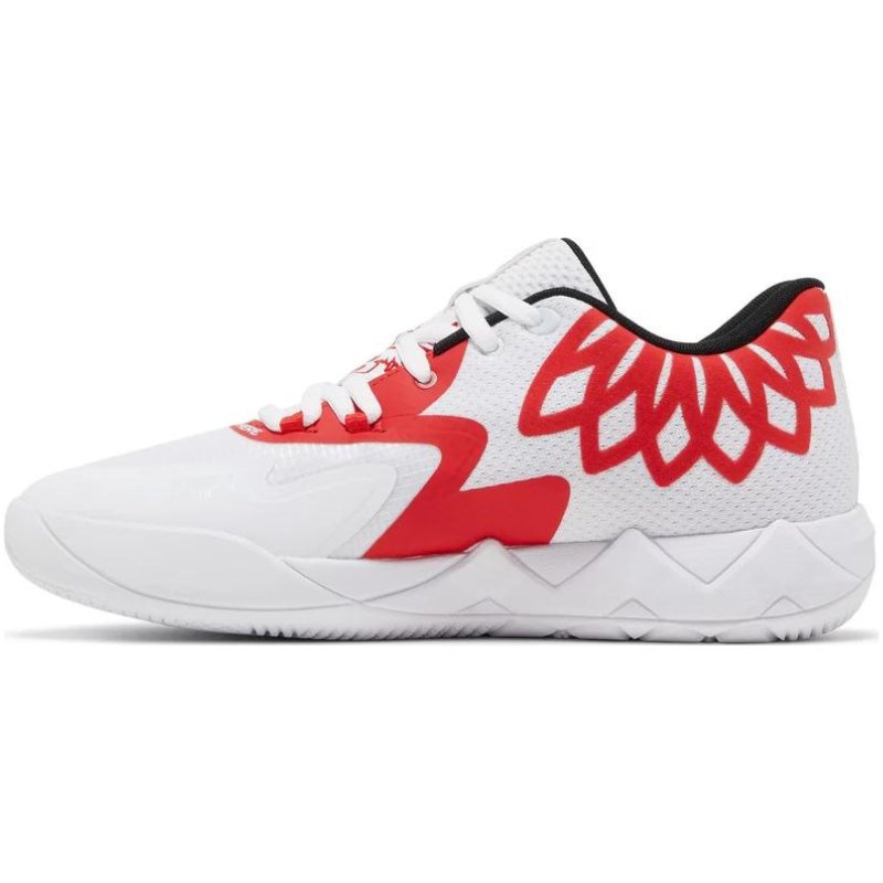 Puma - LaMelo Ball MB.01 Lo 'Team Colors - White High Risk Red' - Im Your Wardrobe