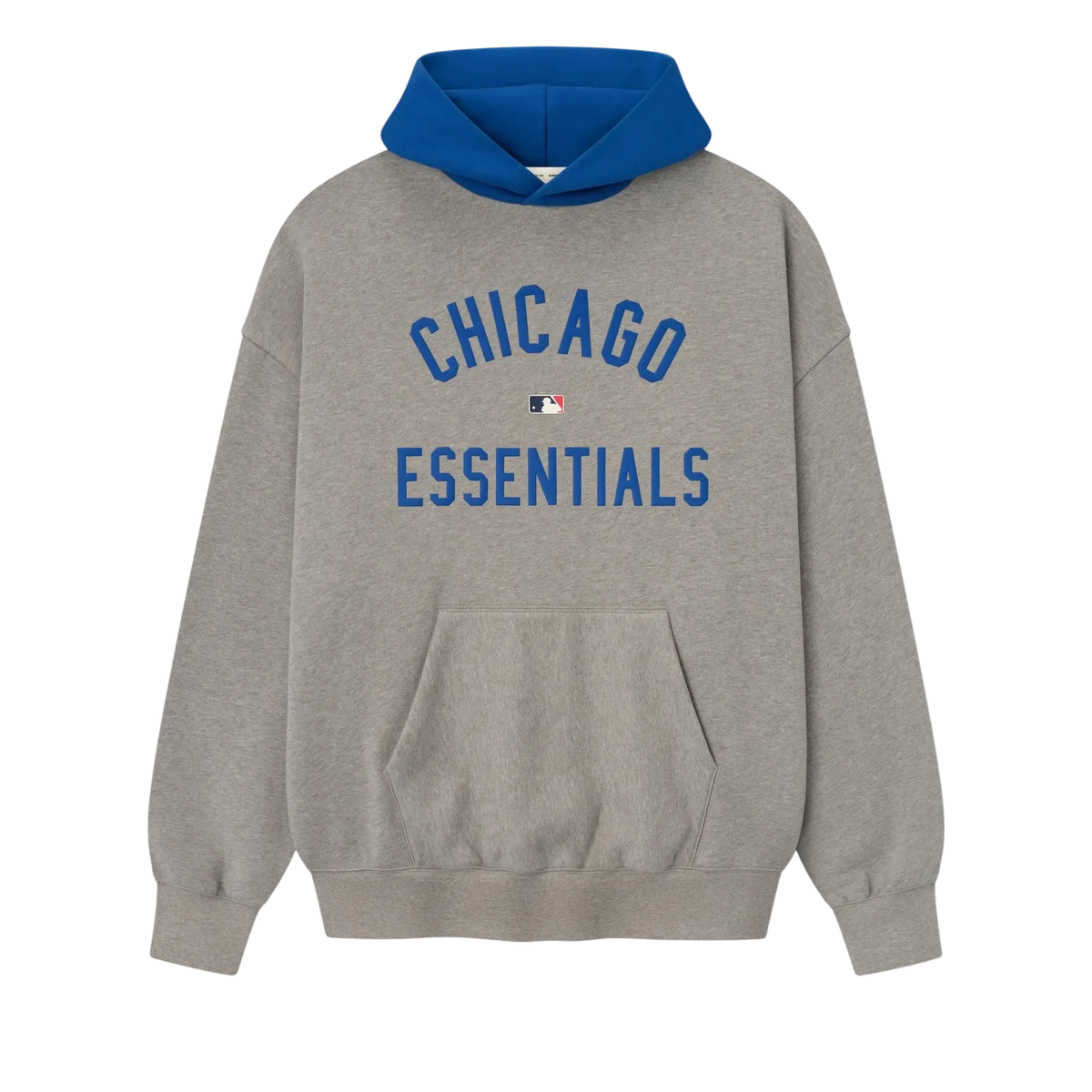 Fear of God Essentials Cubs Sport Hoodie Concrete Heather/Blue