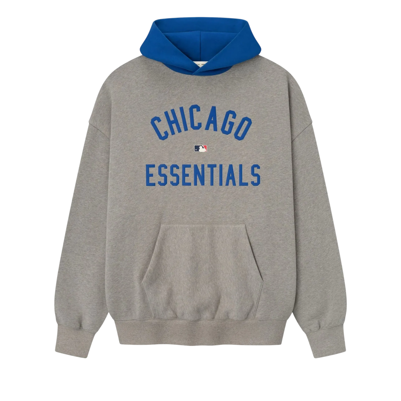 Fear of God Essentials Cubs Sport Hoodie Concrete Heather/Blue