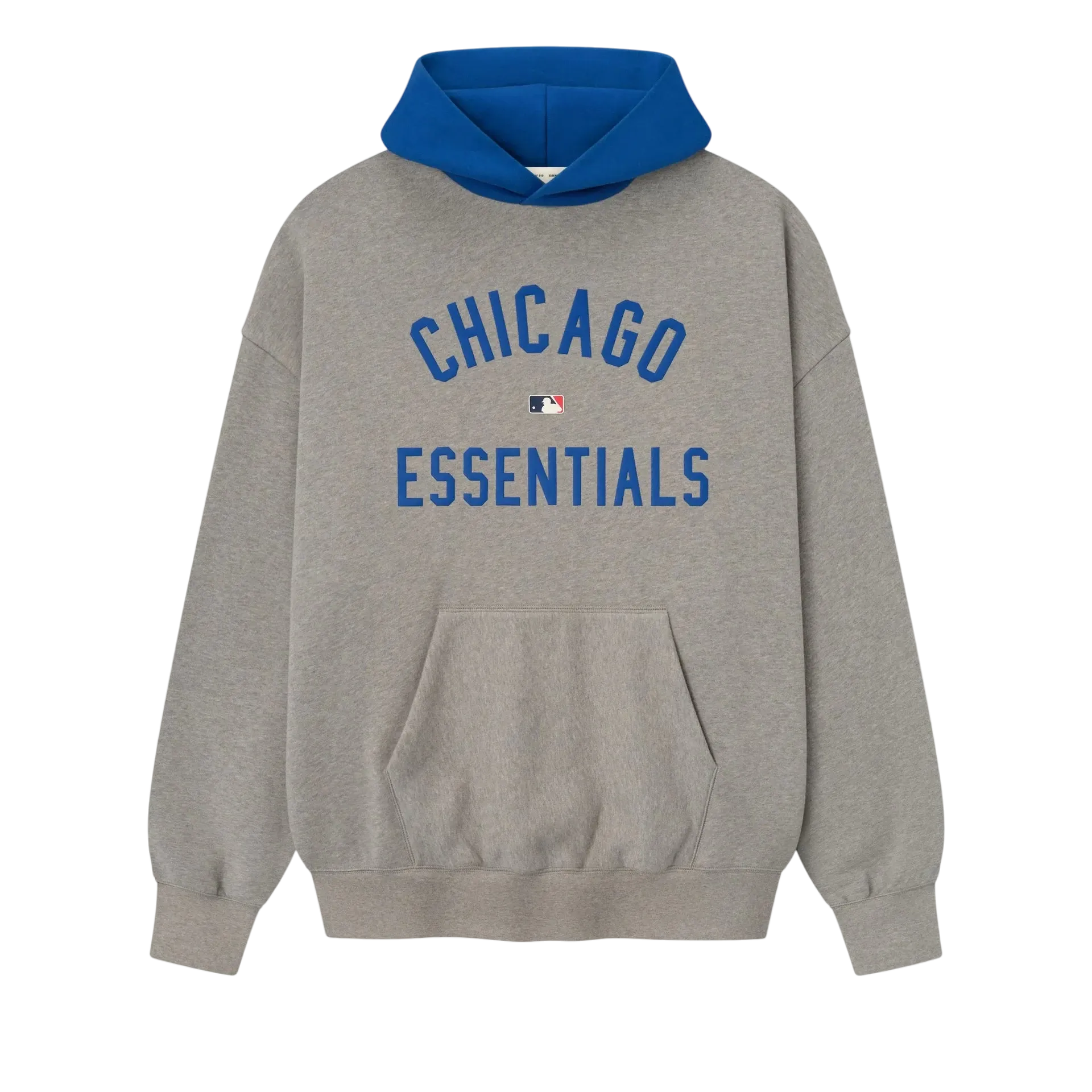 Fear of God Essentials Cubs Sport Hoodie Concrete Heather/Blue