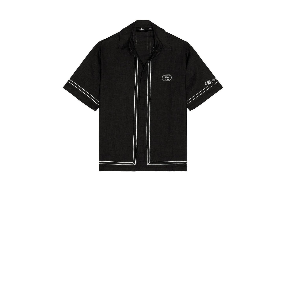 Represent Border Shirt Jet Black - Im Your Wardrobe