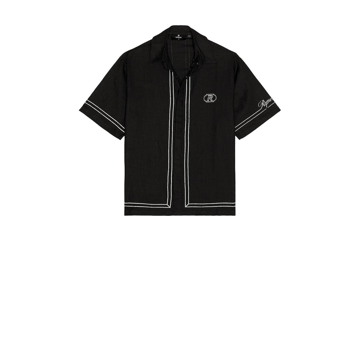 Represent Border Shirt Jet Black - Im Your Wardrobe