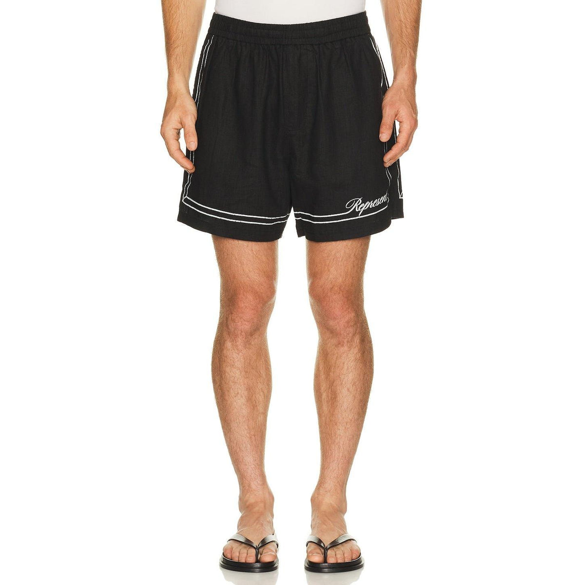 Represent Border Short Jet Black - Im Your Wardrobe