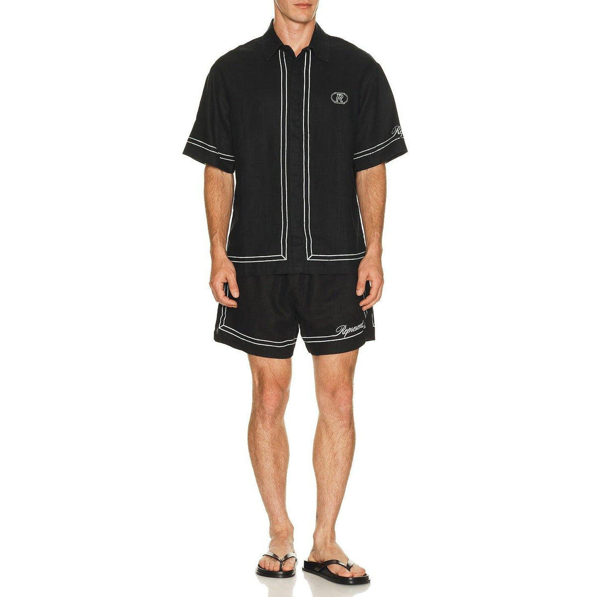 Represent Border Short Jet Black - Im Your Wardrobe