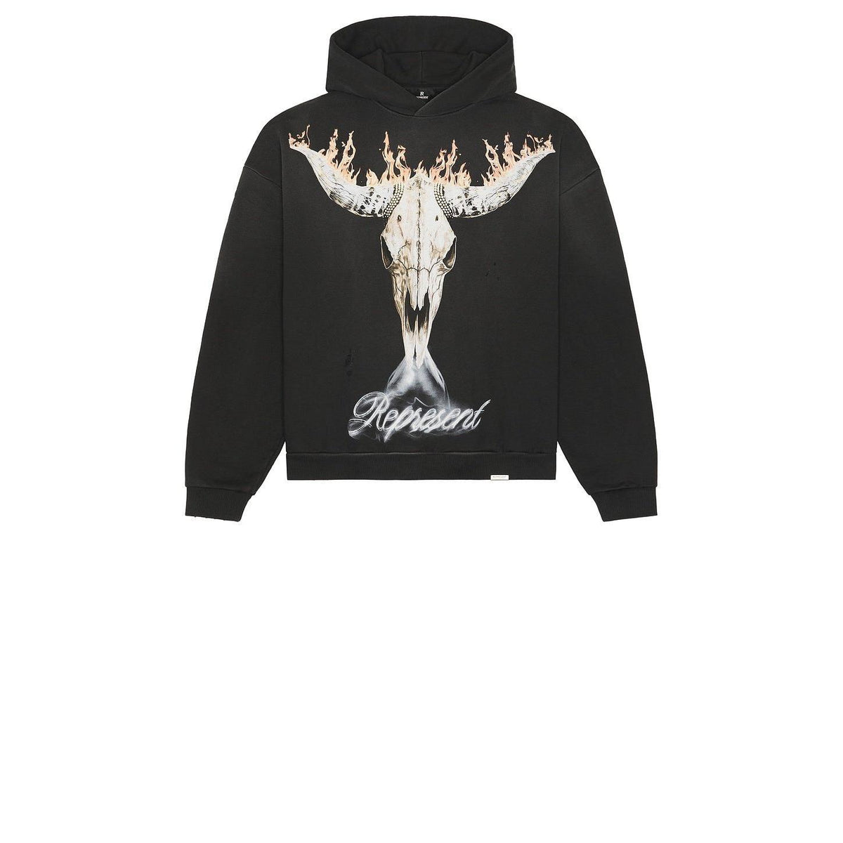 Represent British Cowboys Hoodie Stained Black - Im Your Wardrobe