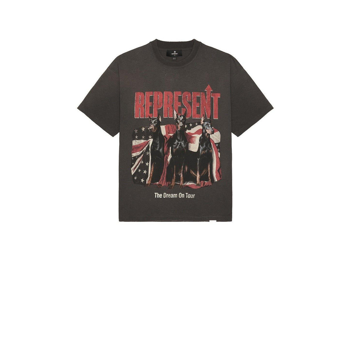 Represent Dream On Tour Tee Sun Fade Grey - Im Your Wardrobe