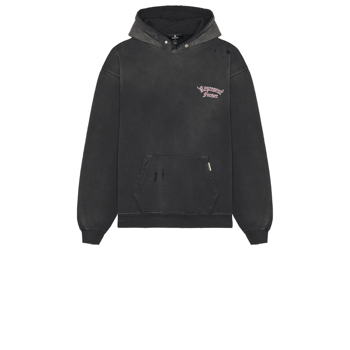 Represent Duality Hoodie Washed Black - Im Your Wardrobe