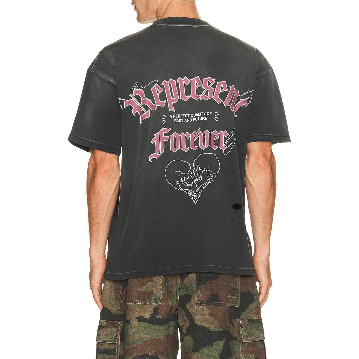 Represent Duality Tee Washed Black - Im Your Wardrobe