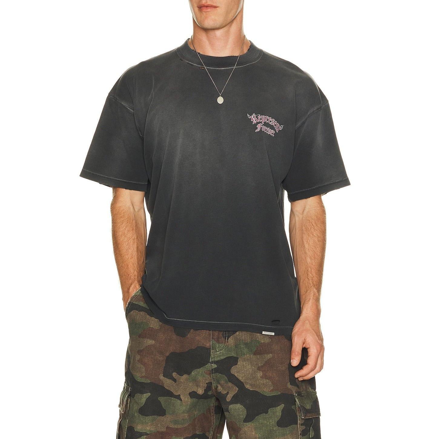Represent Duality Tee Washed Black - Im Your Wardrobe