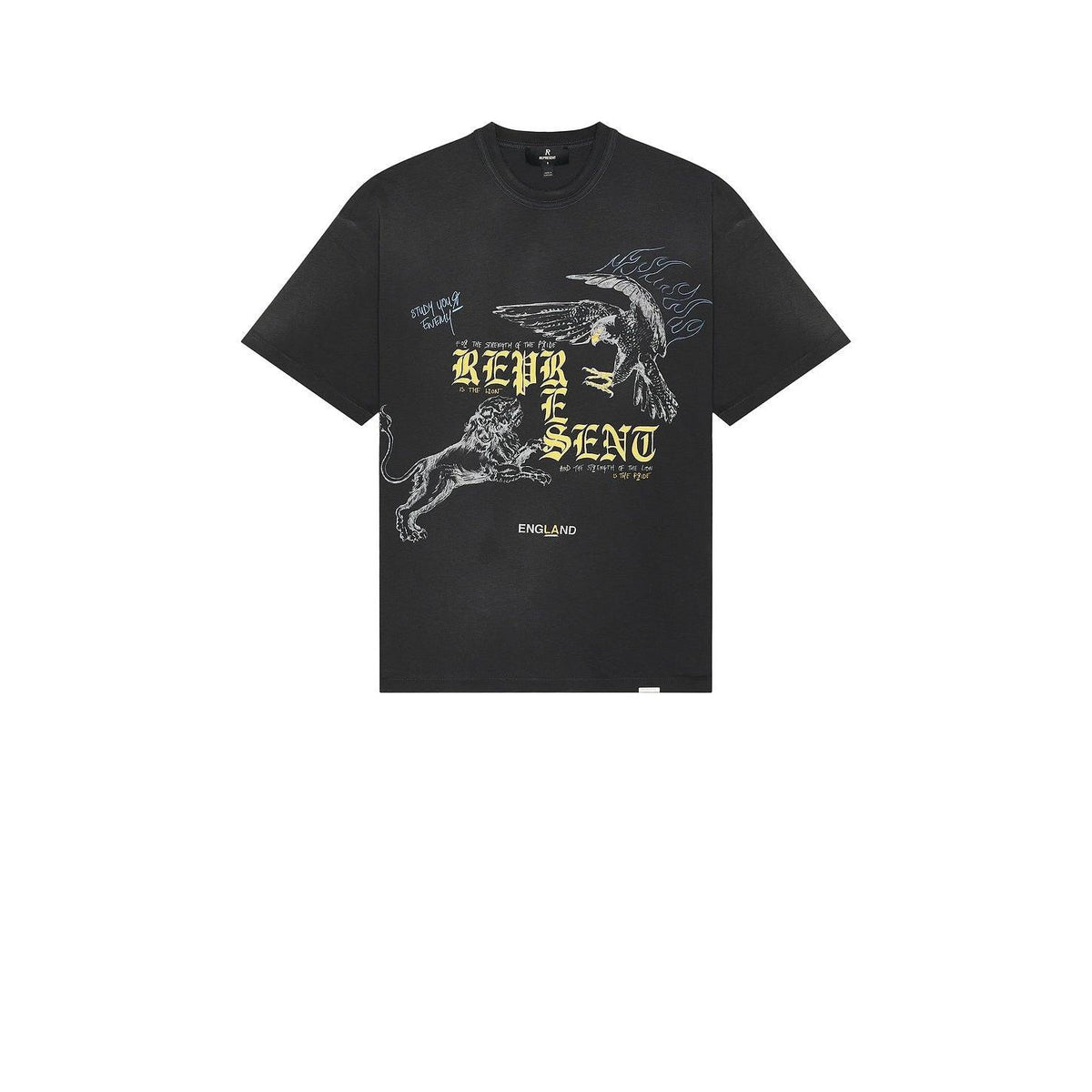 Represent Enemy Tee Washed Black - Im Your Wardrobe