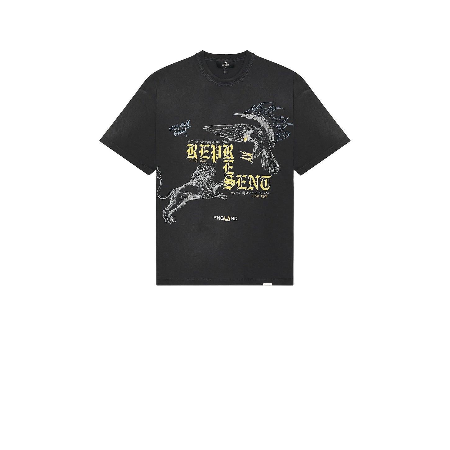 Represent Enemy Tee Washed Black - Im Your Wardrobe