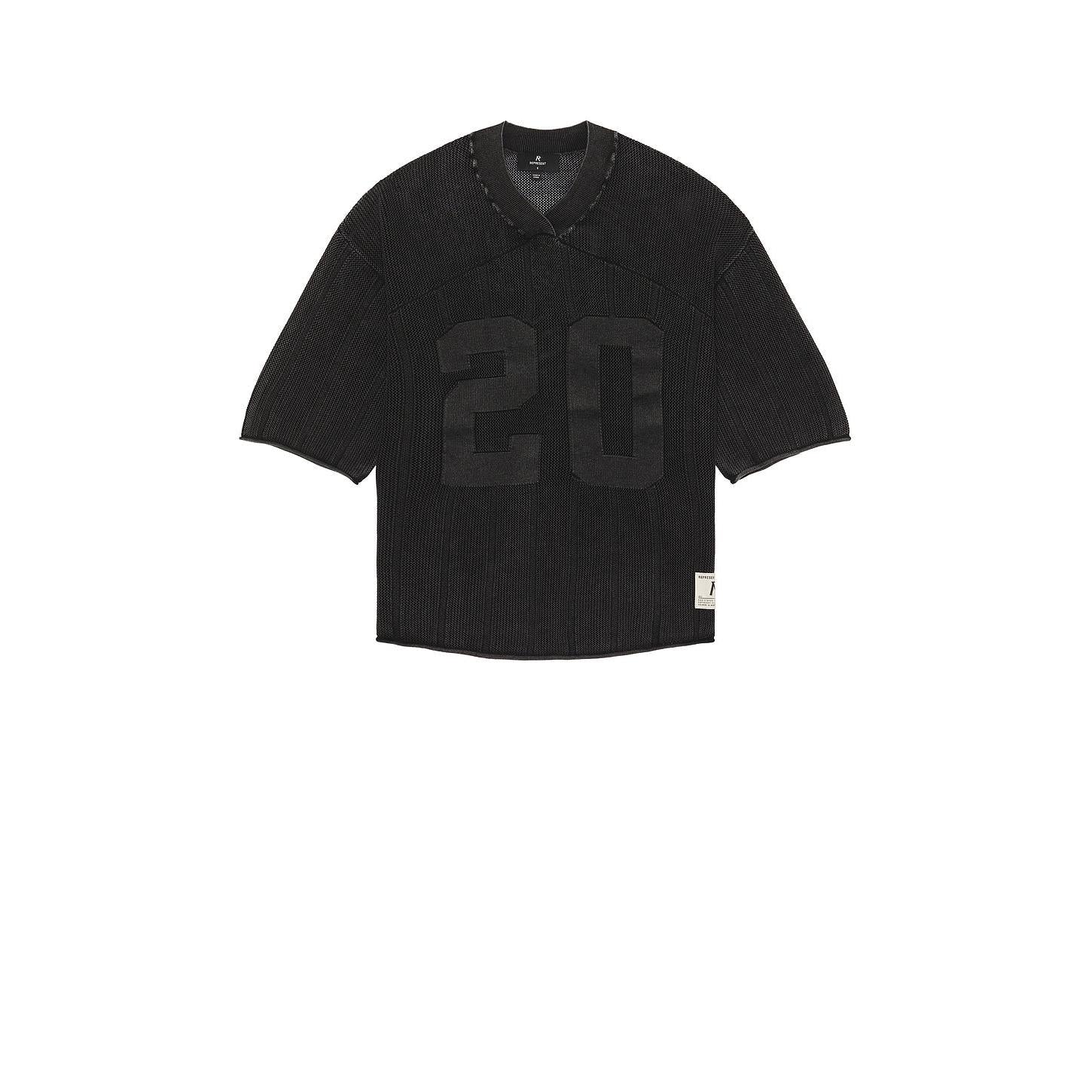 Represent Knitted Varsity Jersey Vintage Grey - Im Your Wardrobe