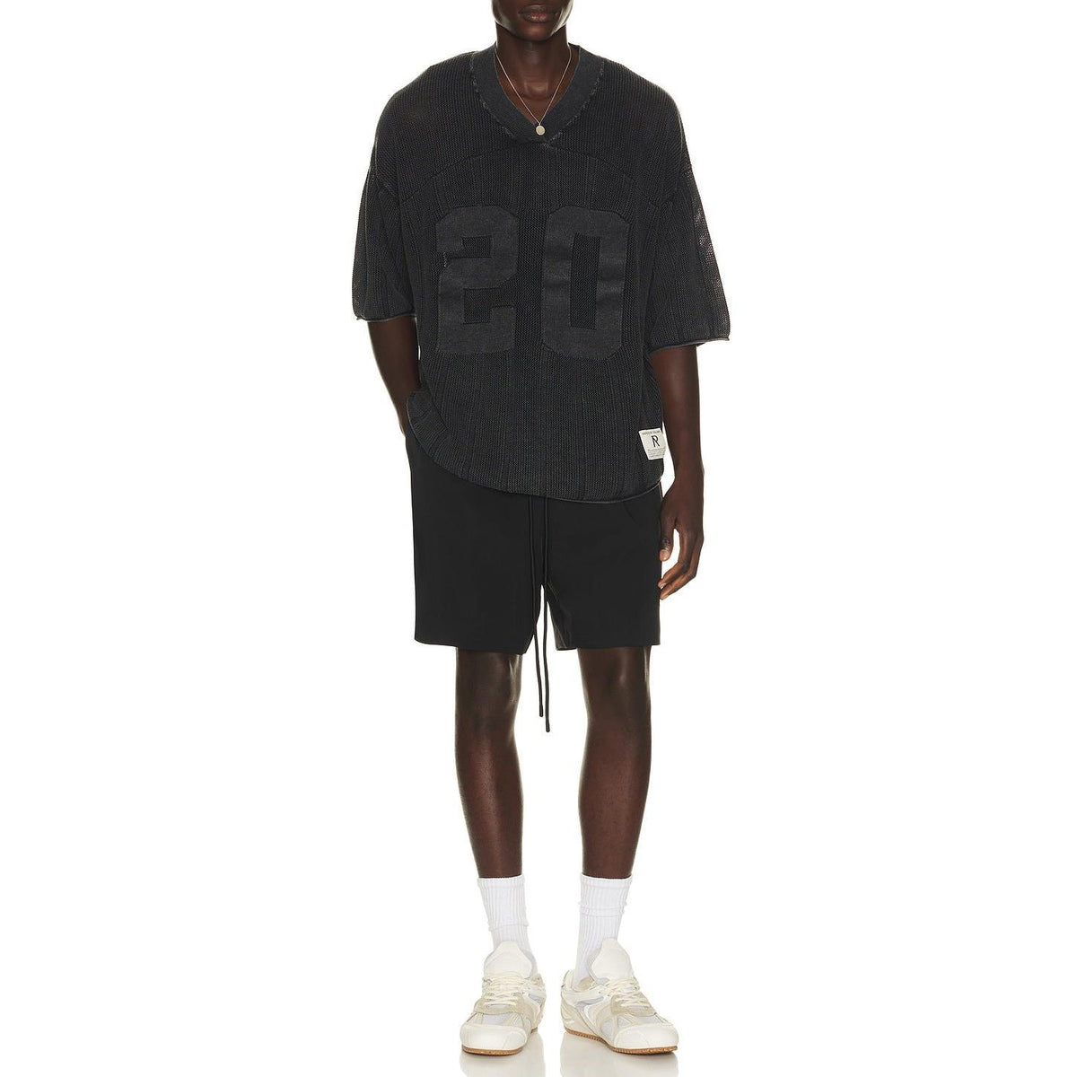 Represent Knitted Varsity Jersey Vintage Grey - Im Your Wardrobe