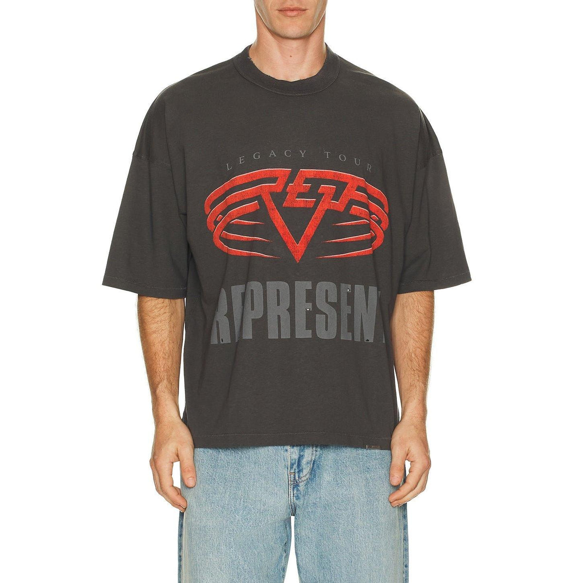 Represent Living Legacy Tee Sun Fade Grey - Im Your Wardrobe