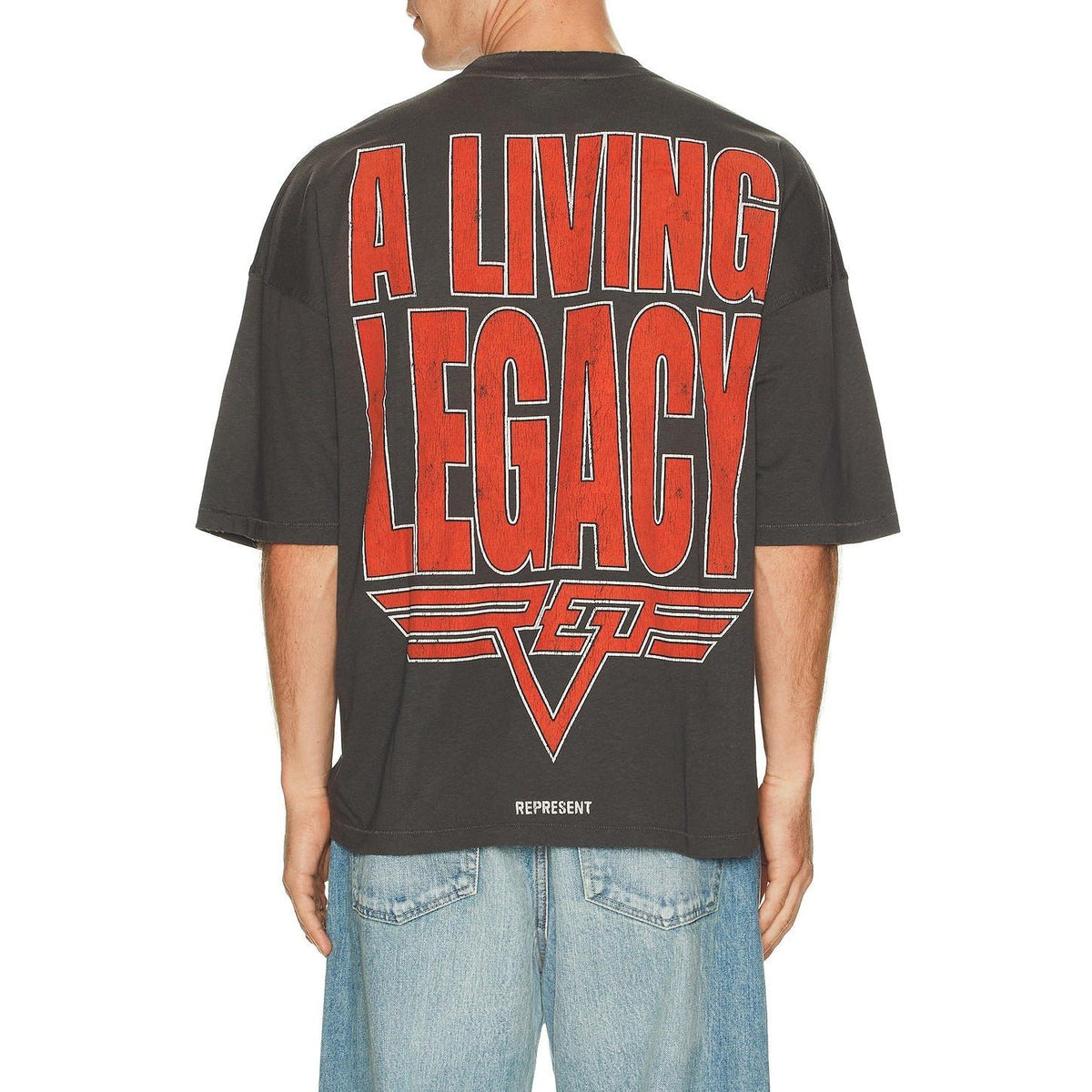 Represent Living Legacy Tee Sun Fade Grey - Im Your Wardrobe