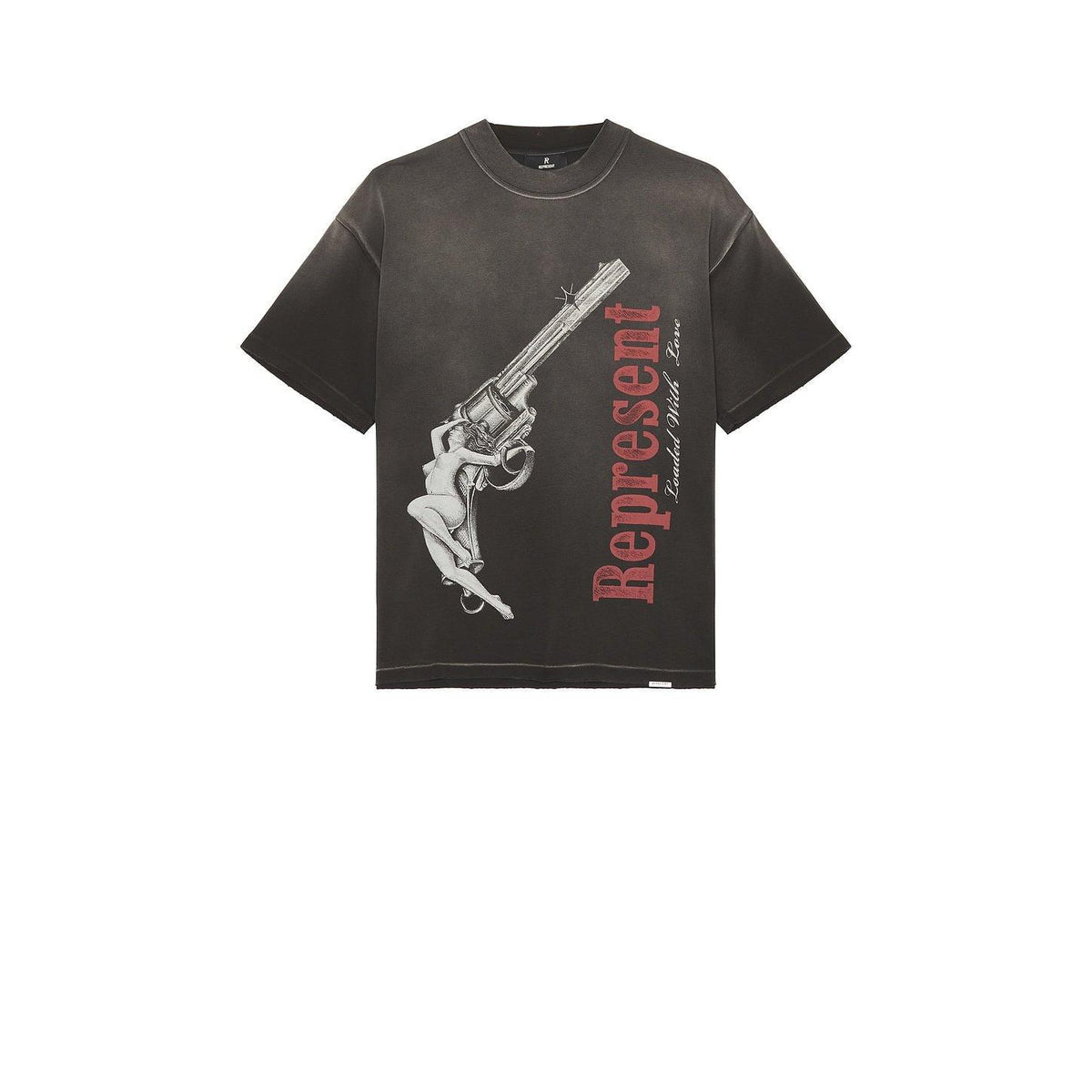 Represent Loaded With Love Tee Stained Black - Im Your Wardrobe