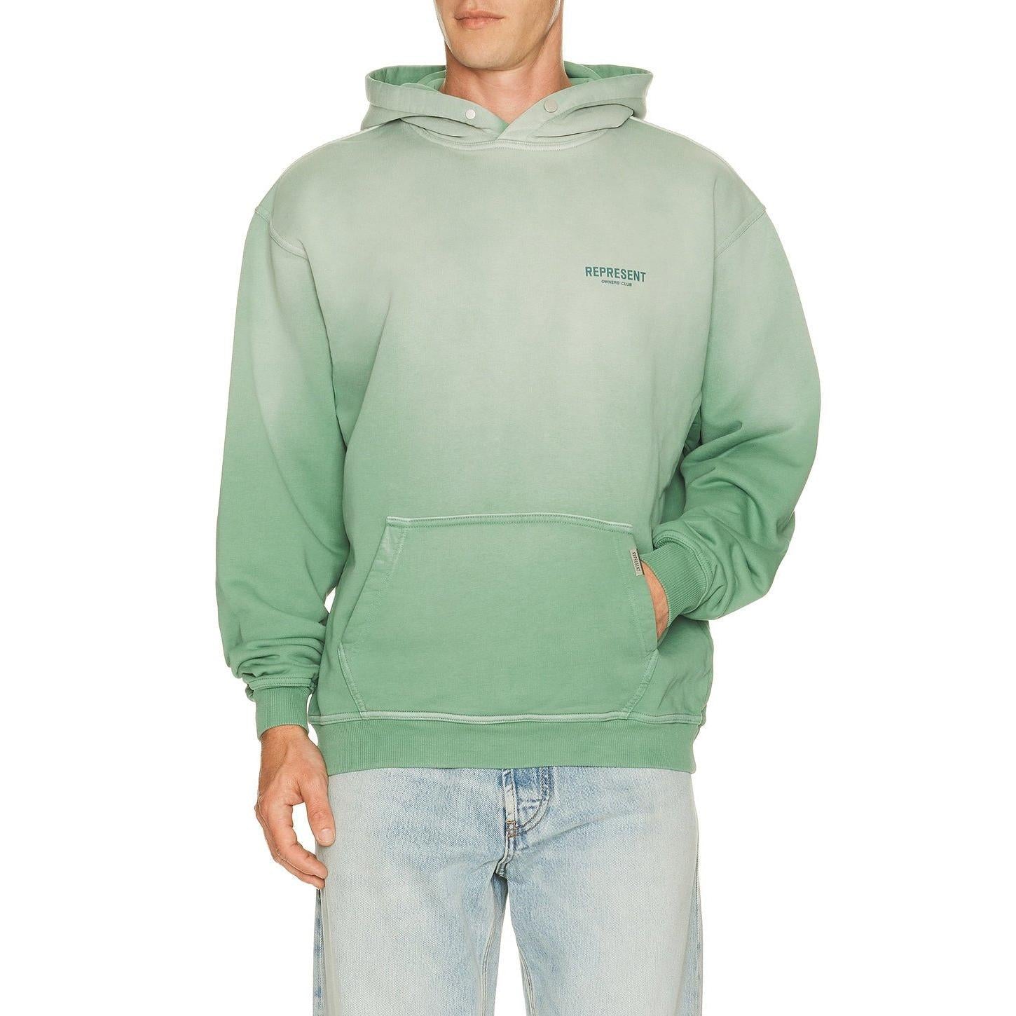 Represent Owners Club Hoodie Washed Aloe - Im Your Wardrobe