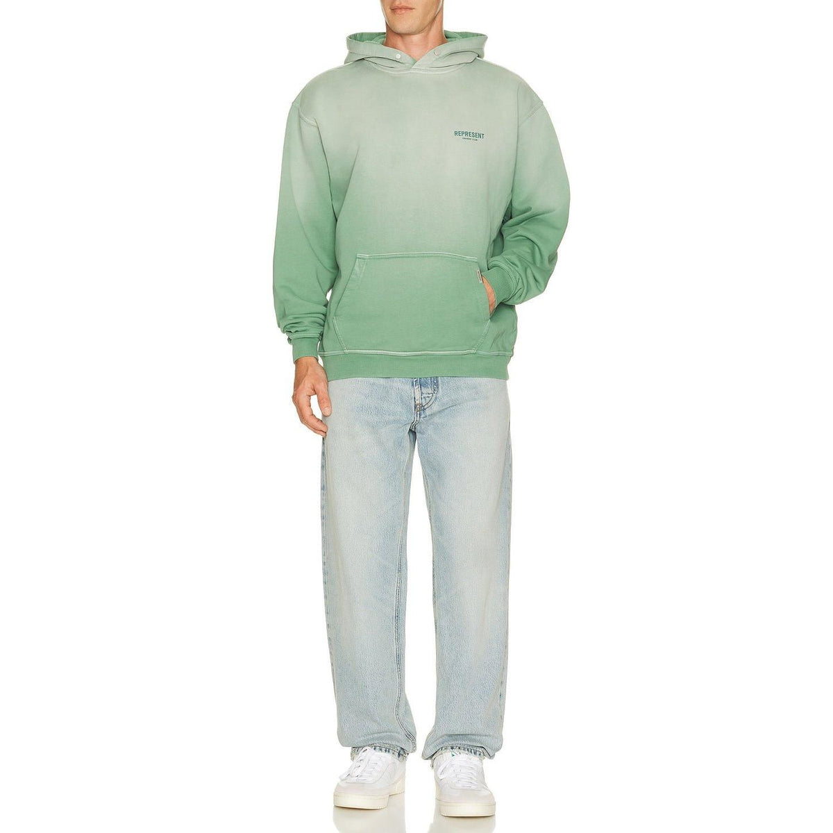 Represent Owners Club Hoodie Washed Aloe - Im Your Wardrobe