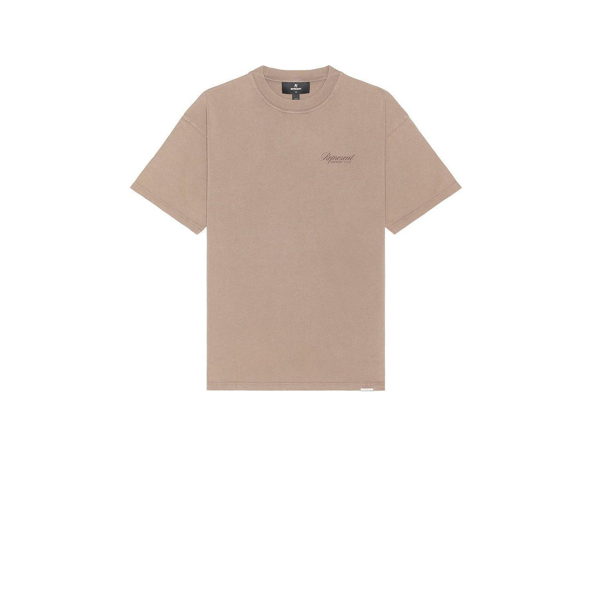 Represent Owners Club Script Tee Shirt Truffle - Im Your Wardrobe
