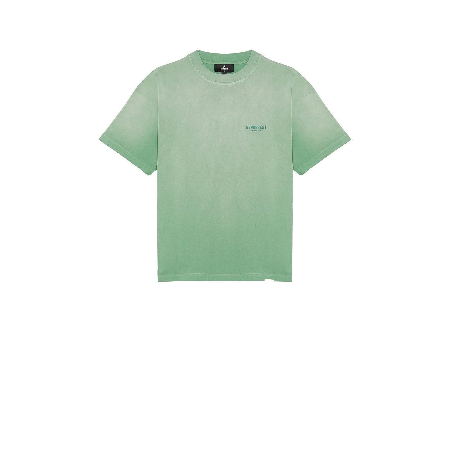 Represent Owners Club Tee Shirt Washed Aloe - Im Your Wardrobe