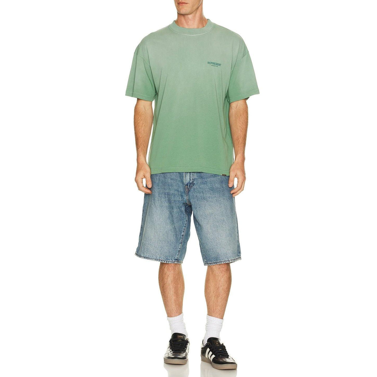 Represent Owners Club Tee Shirt Washed Aloe - Im Your Wardrobe