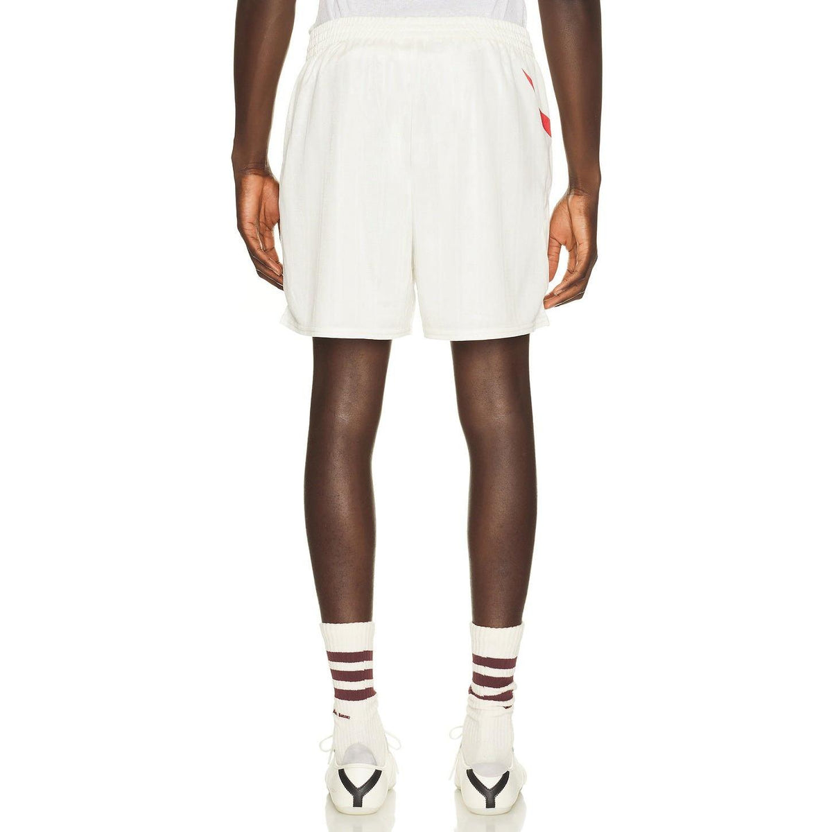Represent Printed Spike Football Shorts Flat White - Im Your Wardrobe