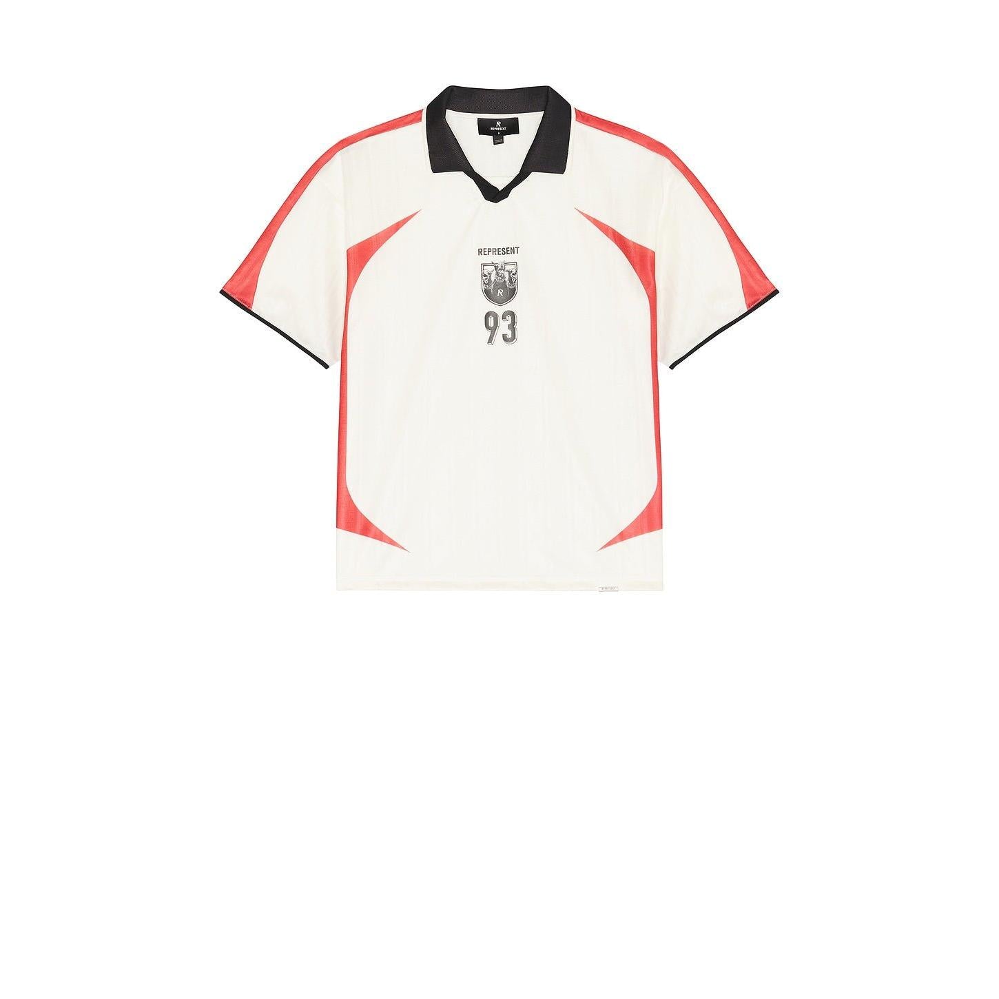 Represent Spike Football Top Flat White - Im Your Wardrobe