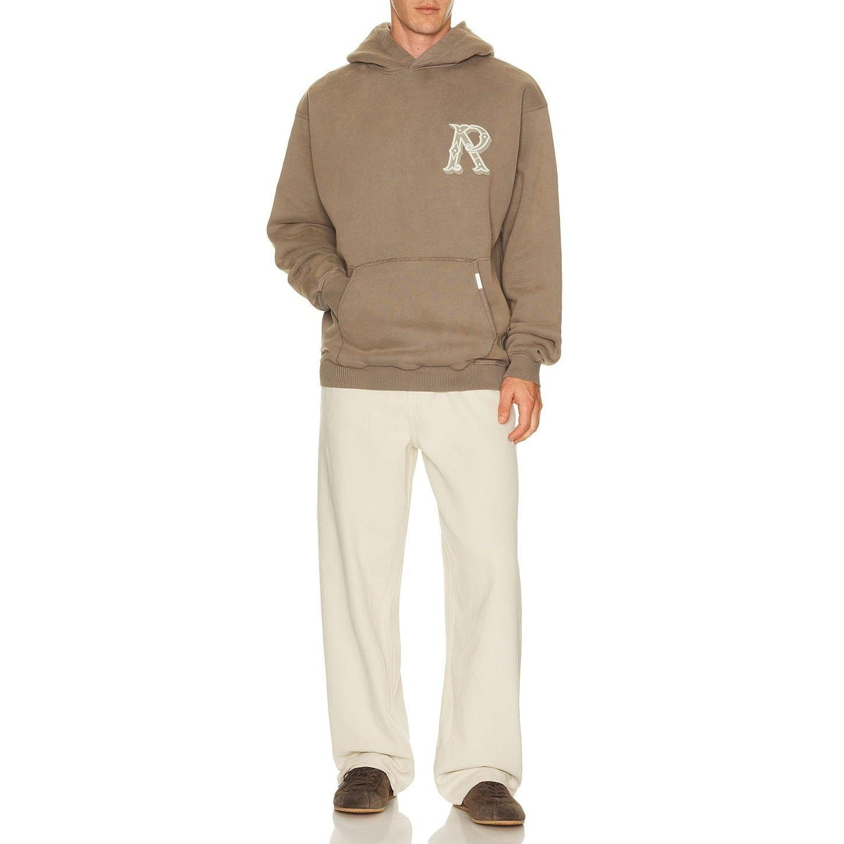 Represent Western Initial Hoodie Dusty Brown - Im Your Wardrobe