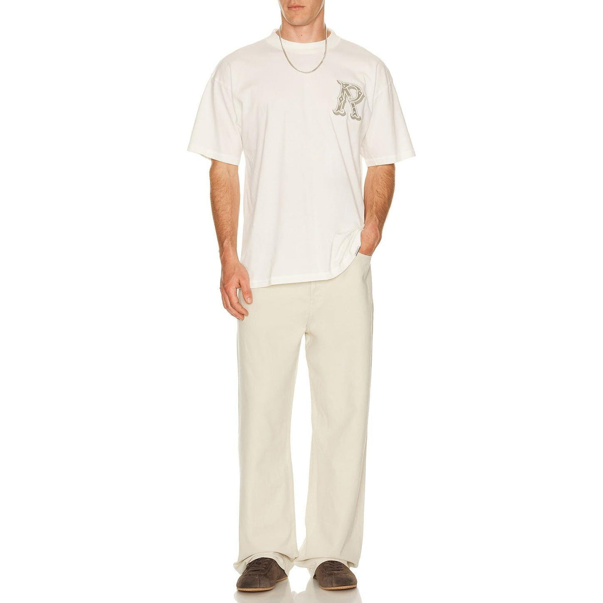 Represent Western Initial Tee Flat White - Im Your Wardrobe