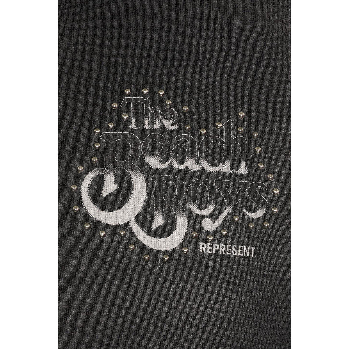 Represent x Beach Boys Endless Summer Zip Through Hoodie Stained Black - Im Your Wardrobe