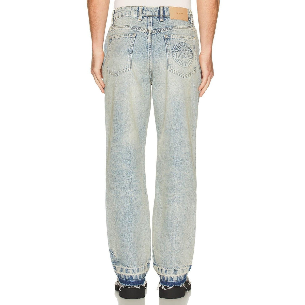 Represent x Guns N' Roses Denim Jeans Light Vintage Blue - Im Your Wardrobe