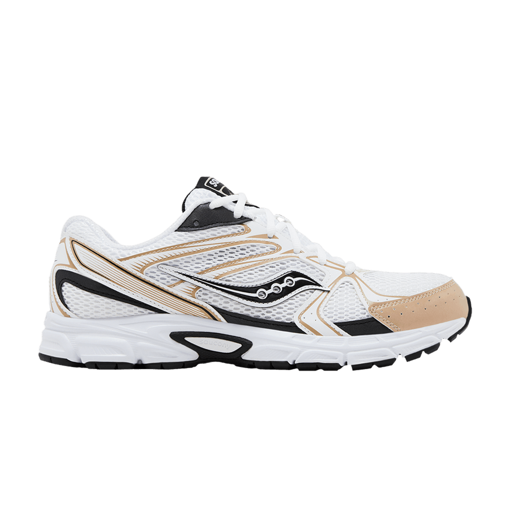 Saucony Grid Ride Millennium White Gold Black - Im Your Wardrobe