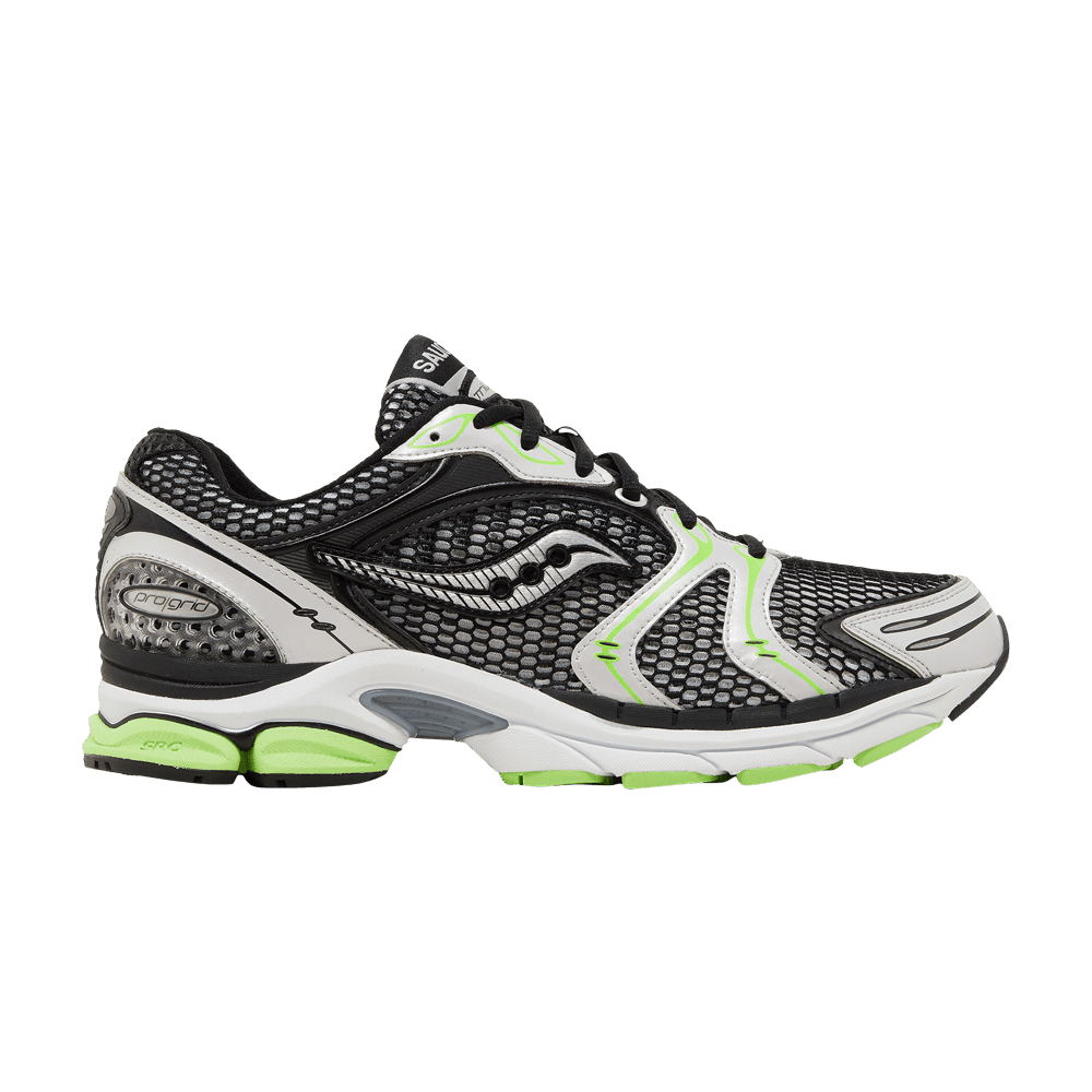 Saucony ProGrid Triumph 4 Black Silver Fluo Green - Im Your Wardrobe