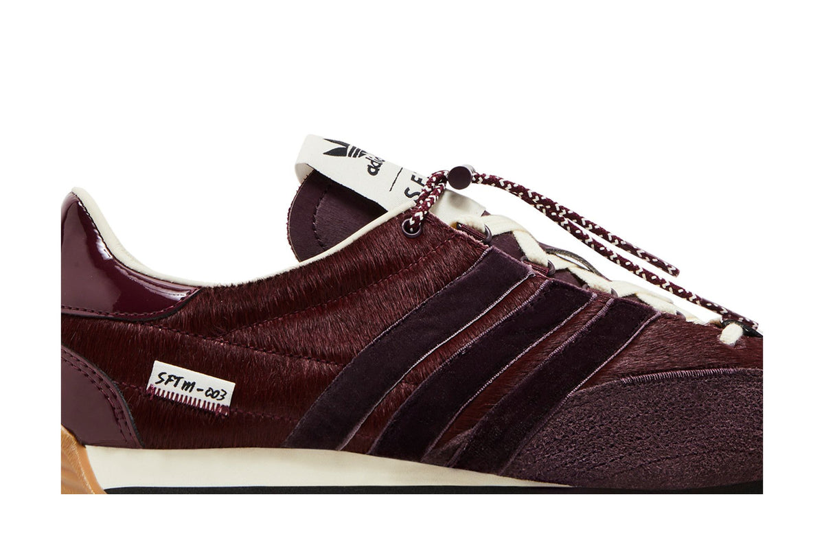 Song for the Mute x adidas Country OG Pony Hair Pack - Maroon - Im Your Wardrobe