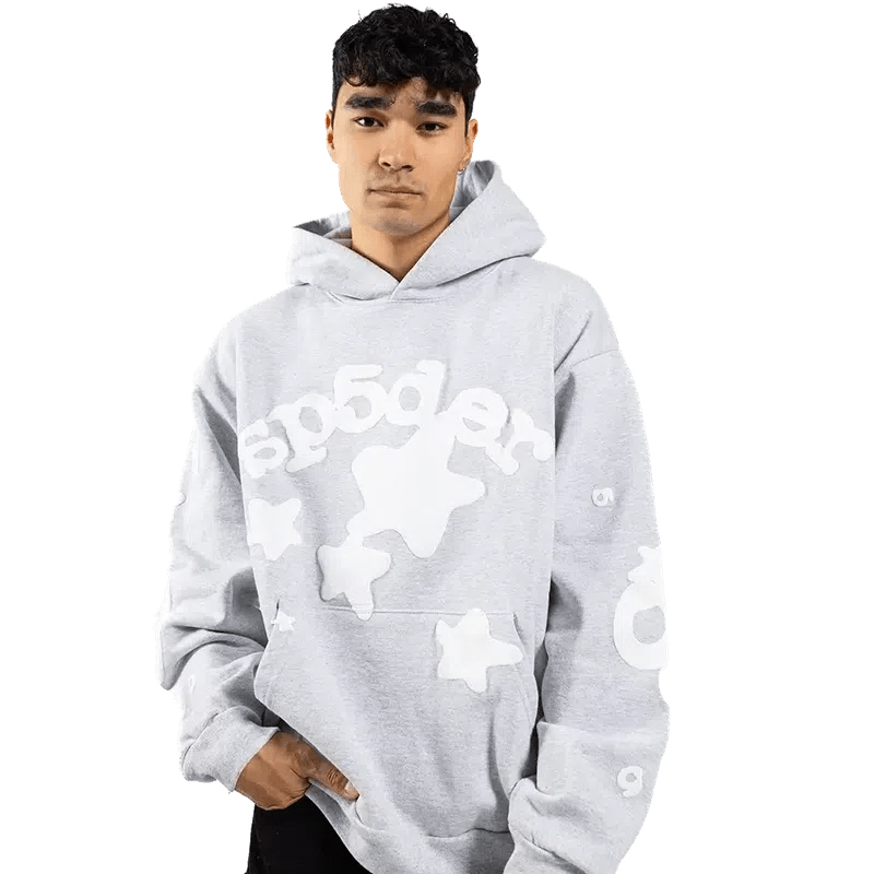 Sp5der Beluga Hoodie Heather Grey - Im Your Wardrobe