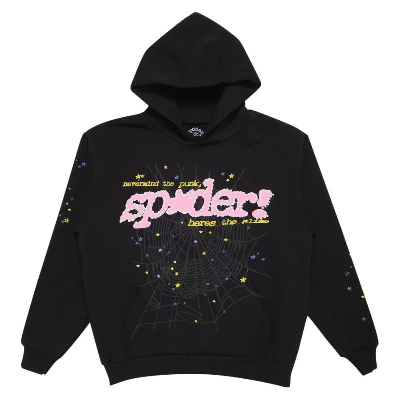 Sp5der P*NK V2 Hoodie &#39;Black&#39; (SS23) - Im Your Wardrobe