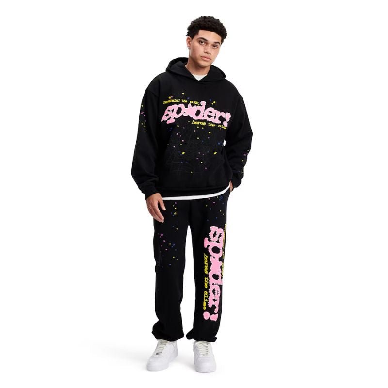 Sp5der P*NK V2 Hoodie 'Black' (SS23)