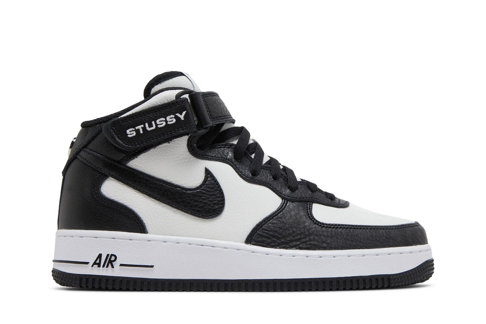 Stussy x Nike Air Force 1 Mid Black White - Im Your Wardrobe