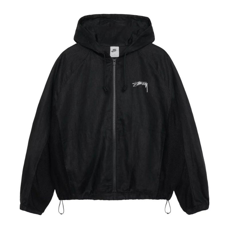 Stussy x Nike Linen Shell Jacket (Black) (SS24) - Im Your Wardrobe