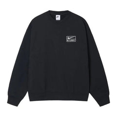 Buy Stussy x Nike Wash Fleece Crewneck Black (SS23) in NZ Im