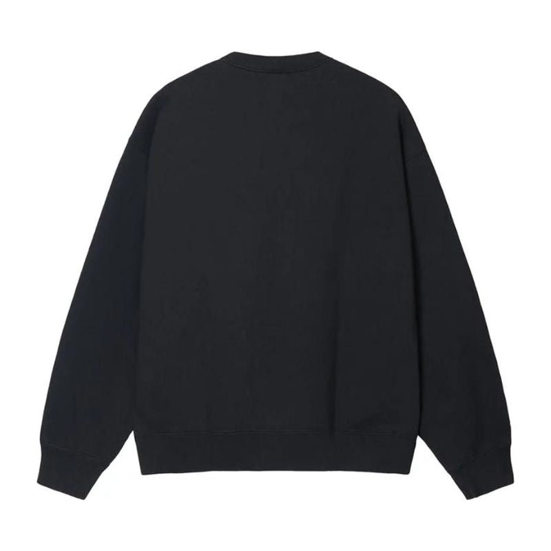 Stussy x Nike Wash Fleece Crewneck Black (SS23) - Im Your Wardrobe