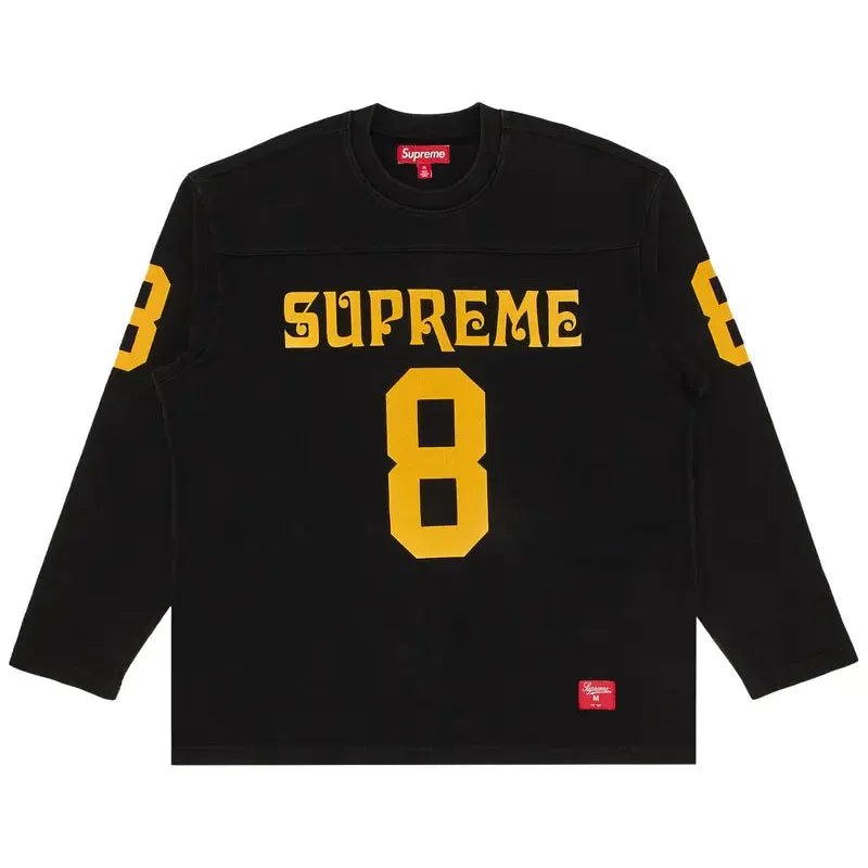 Supreme Affiliated L/S Football Top 'Black' (SS25) - Im Your Wardrobe