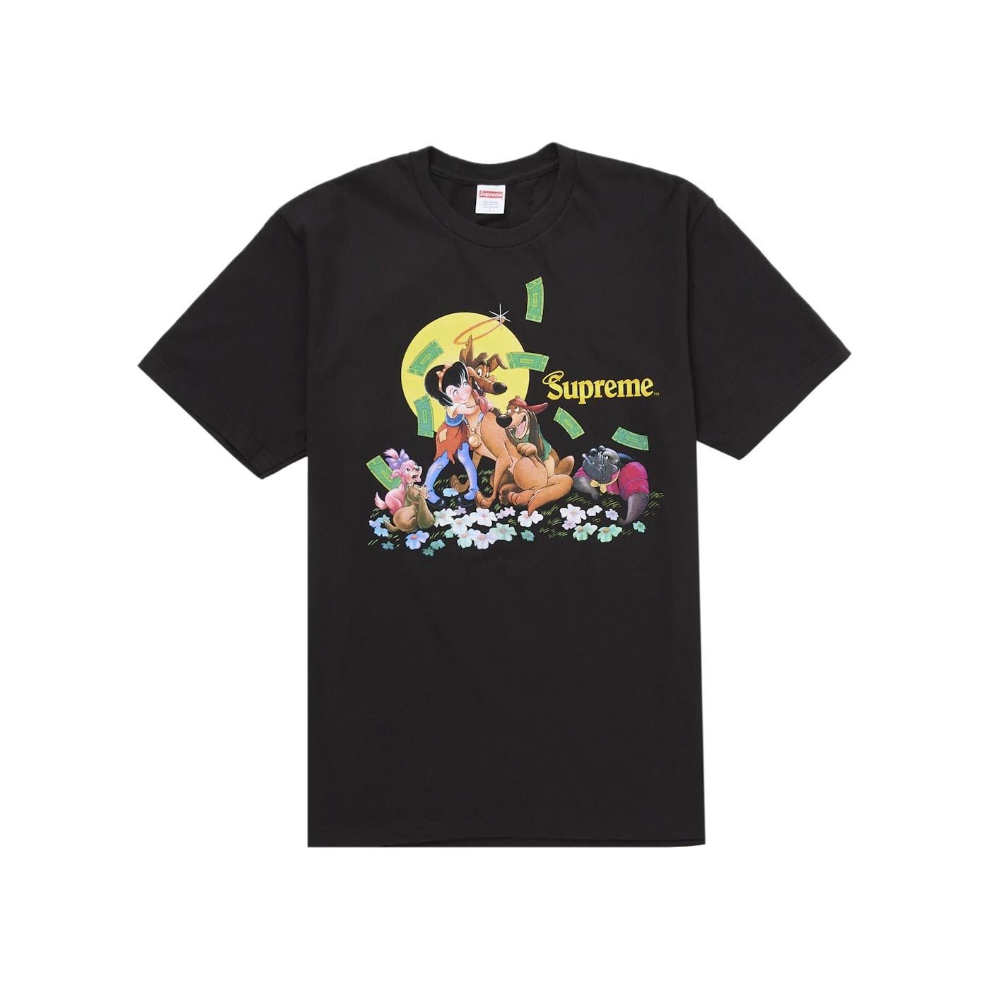 Supreme All Dogs Go To Heaven Tee Black - Im Your Wardrobe