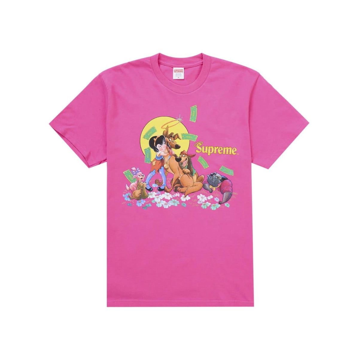 Supreme All Dogs Go To Heaven Tee Fuchsia - Im Your Wardrobe