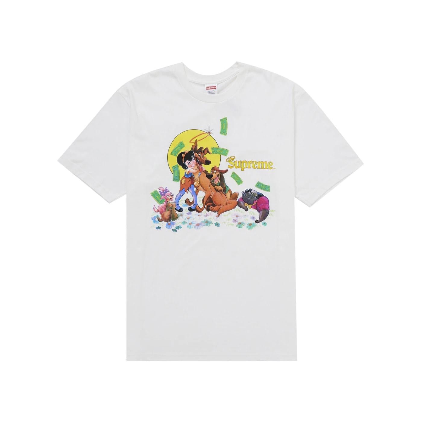 Supreme All Dogs Go To Heaven Tee White - Im Your Wardrobe