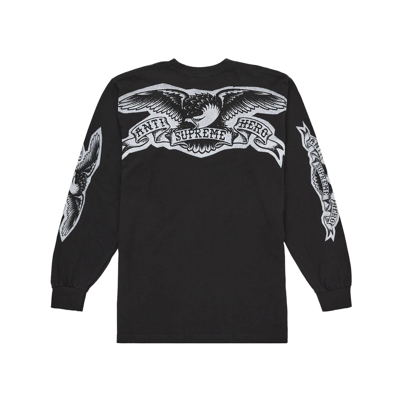 Supreme ANTIHERO Eagle L/S Tee Black - Im Your Wardrobe