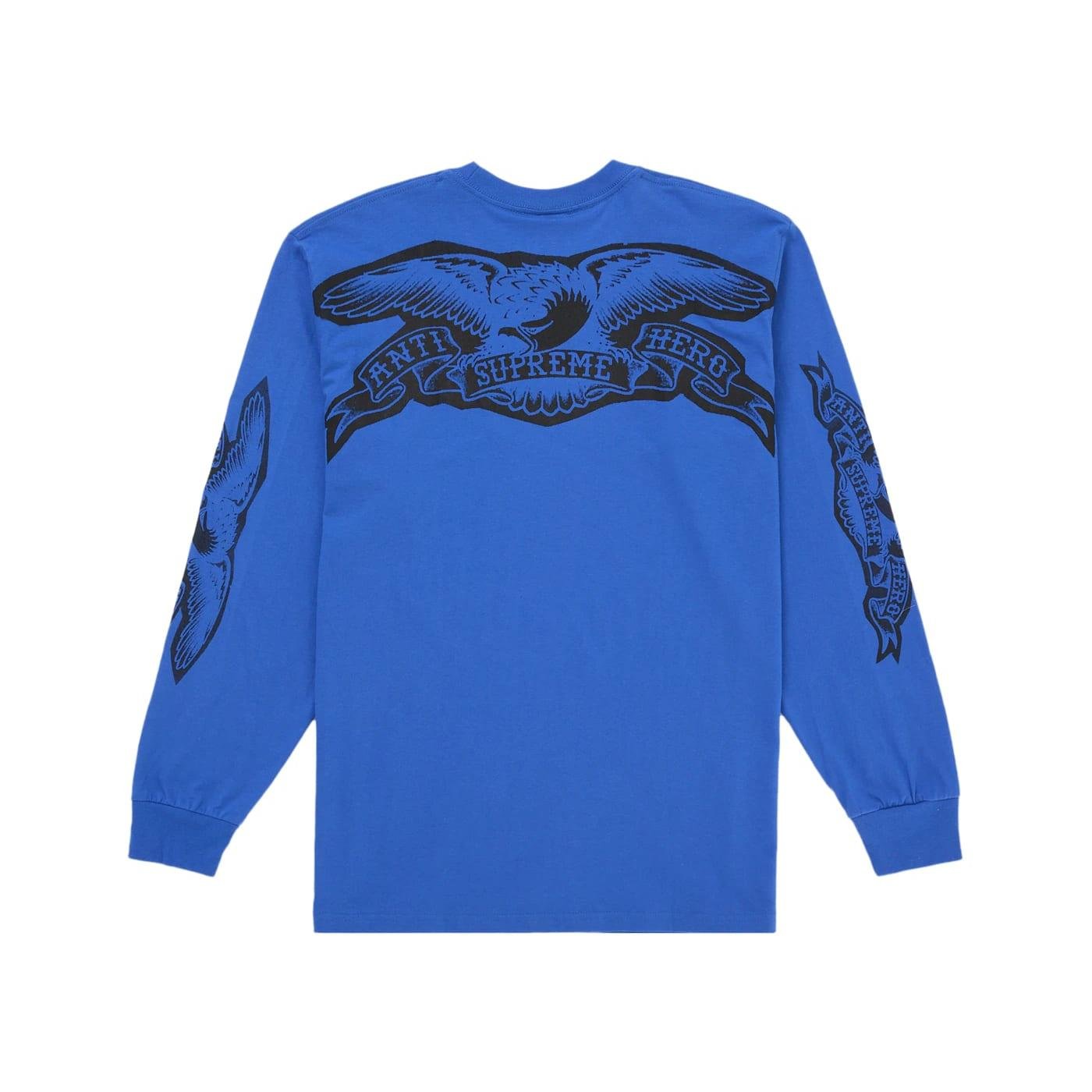 Supreme ANTIHERO Eagle L/S Tee Blue - Im Your Wardrobe