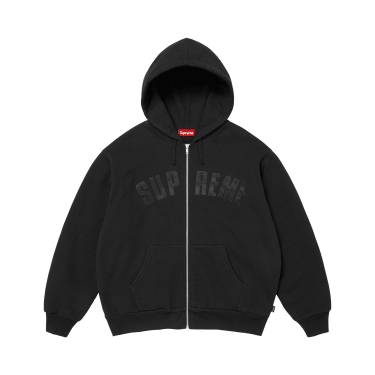 Supreme Arc Thermal Lined Zip Up Hooded Sweatshirt Black - Im Your Wardrobe
