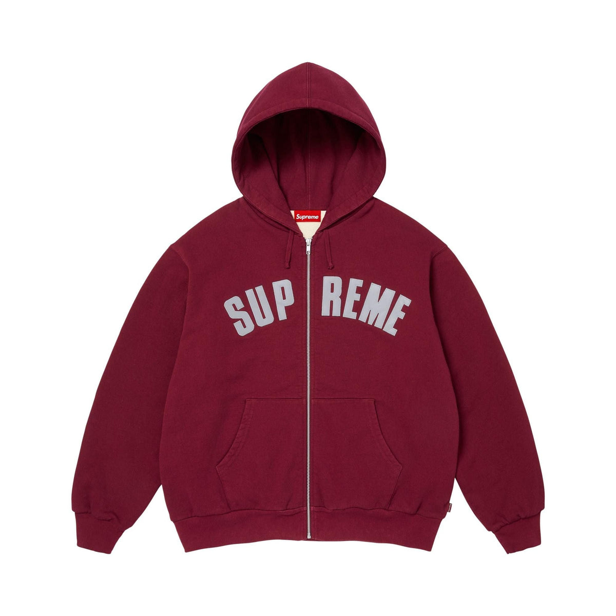 Supreme Arc Thermal Lined Zip Up Hooded Sweatshirt Cardinal - Im Your Wardrobe