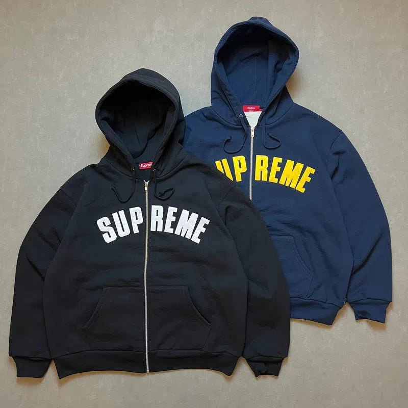 Supreme Arc Thermal Zip Up Hooded Sweatshirt (FW24) Black - Im Your Wardrobe